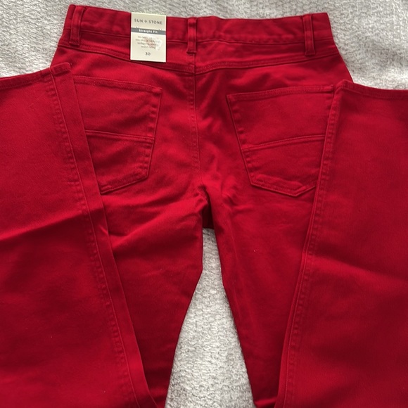 Sun Stone Red Jeans Men’s - Picture 4 of 5